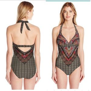 PrAna Lahari One Piece Swimsuit Green Size XLarge